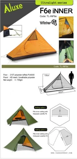 Luxe Outdoor F6e Inner -Promos Camping Boutique luxe outdoor inner f6e