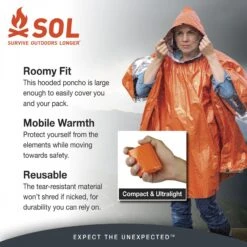 SOL Survival Poncho -Promos Camping Boutique sol heat refelctive poncho survival 02