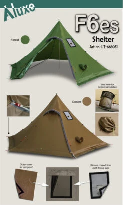 Luxe Outdoor Winter Shelter F6es -Promos Camping Boutique tipi luxe outdoor shelter f6e 04